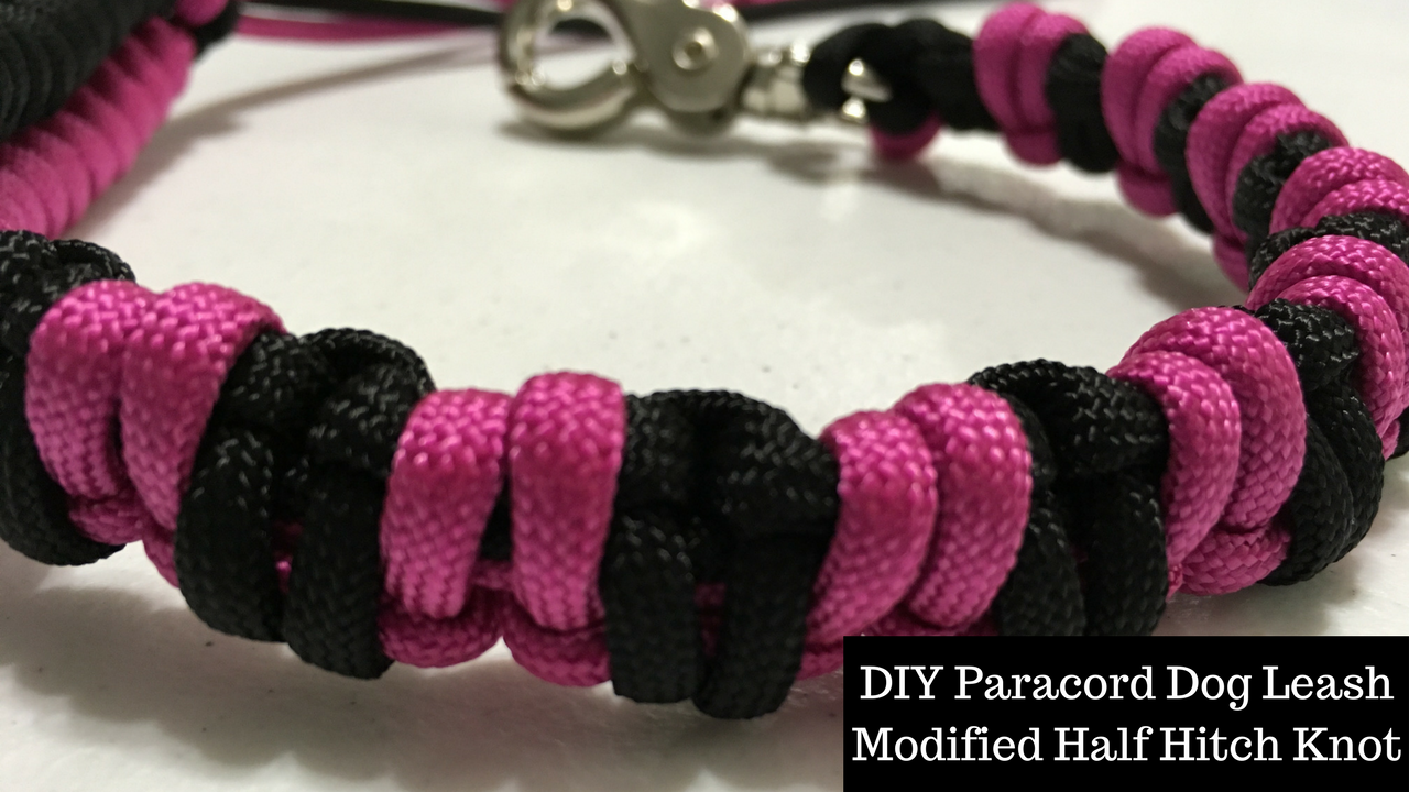 DIY Paracord Dog Leash Modified Half Hitch Knot