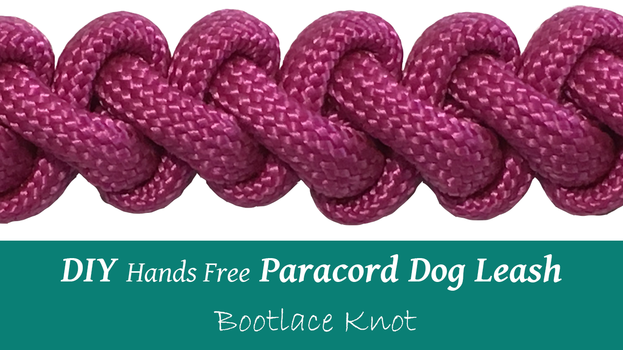 DIY Paracord Dog Leash Hands Free Bootlace Knot