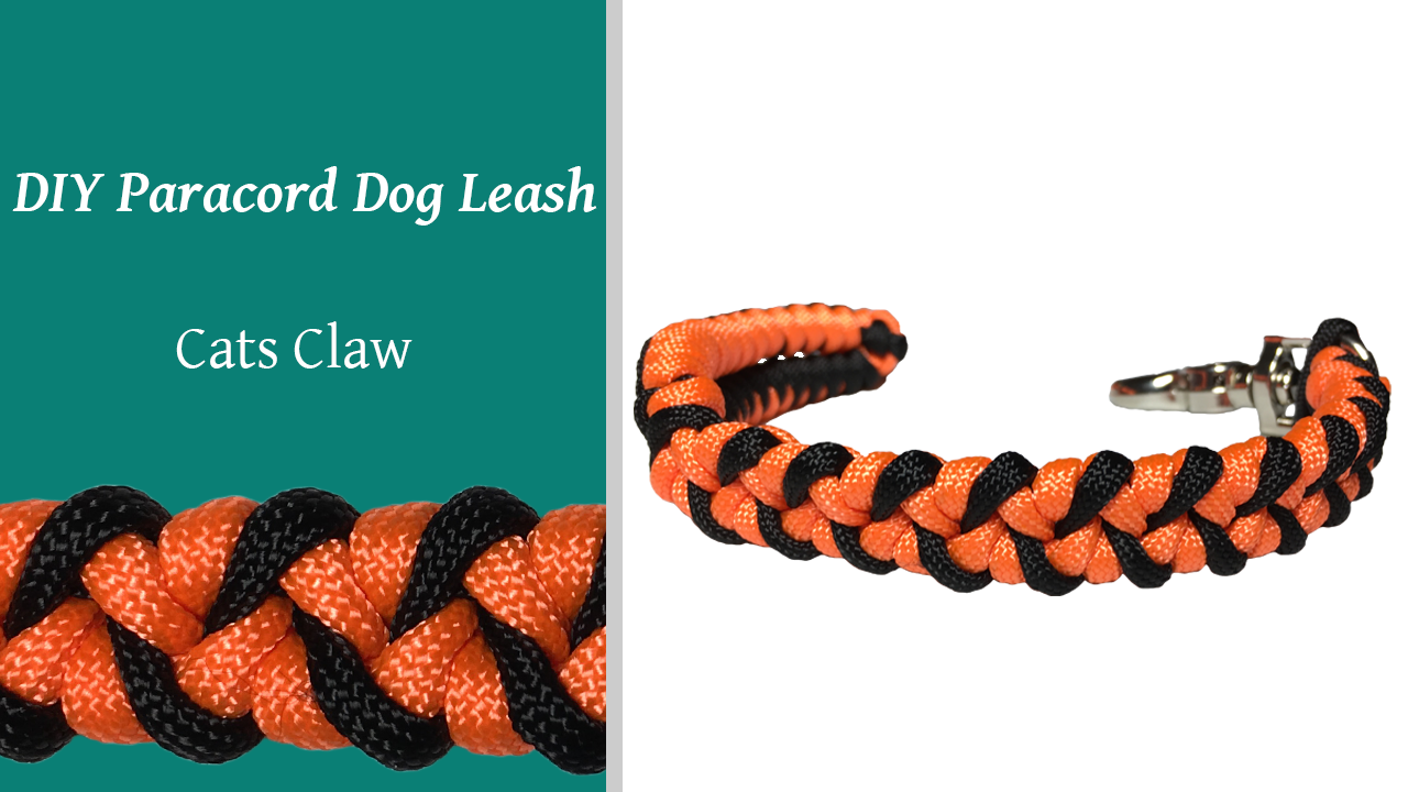 DIY Paracord Dog Leash Cats Claw