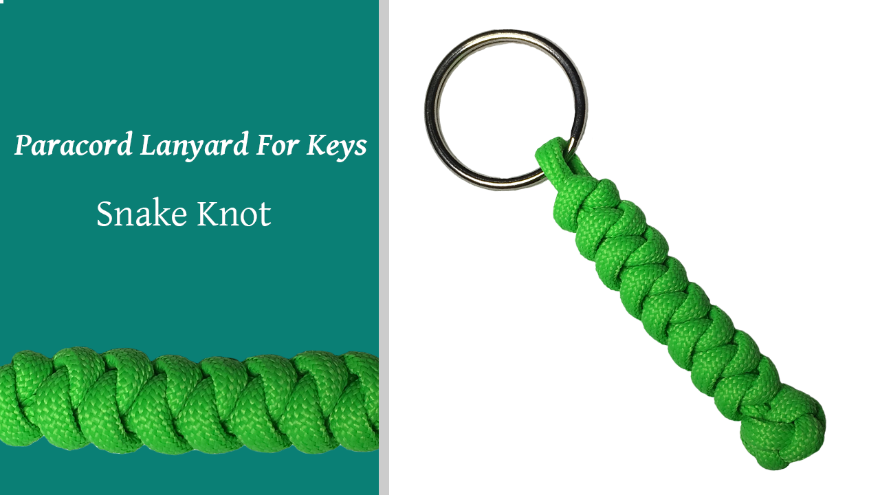 Paracord Lanyard For Keys Snake Knot