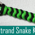DIY Paracord Keychain 4 Strand Snake Knot