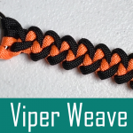 Paracord Viper Weave Keychain
