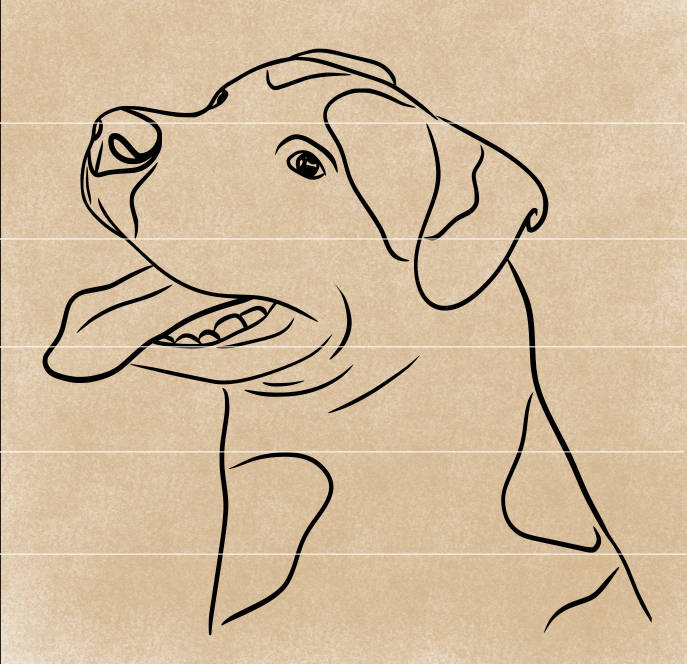 Simple sales dog art